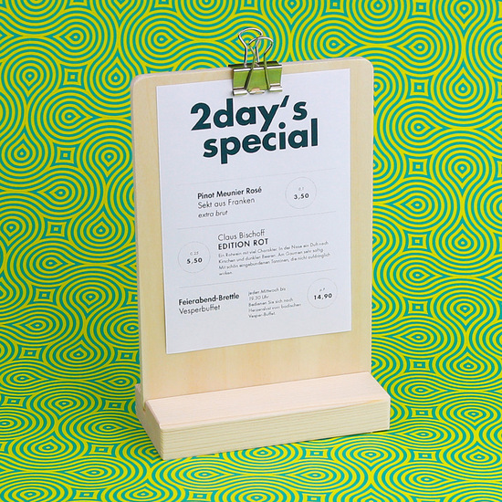 Tischaufsteller Set für A6