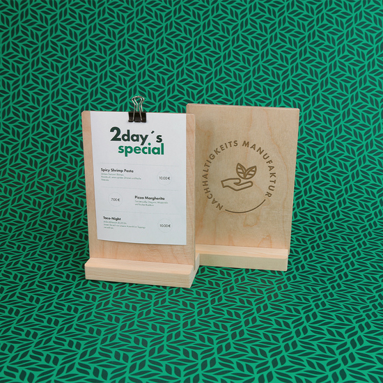 Tischaufsteller Set für A6