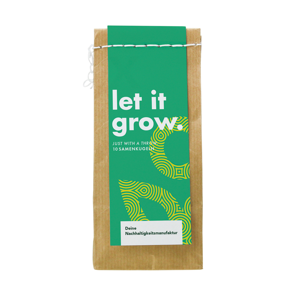 10er Pack Samenkugel in Kraftpapierbeutel