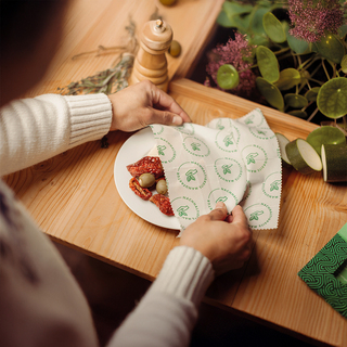 Mappe Bienenwachstuch M