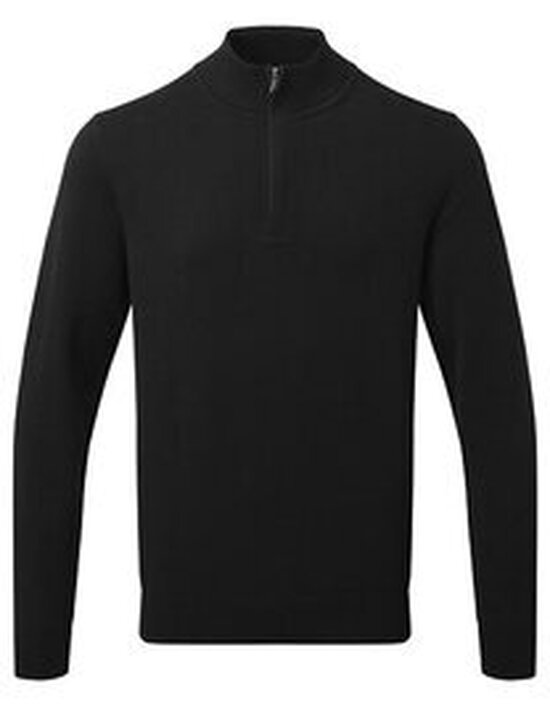 AQ048 Asquith & Fox Men´s Cotton Blend 1/4 Zip Sweater