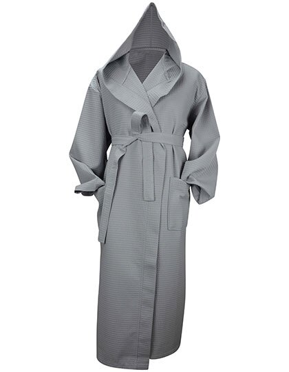 AR028 Robezz® Waffle Bathrobe With Hood