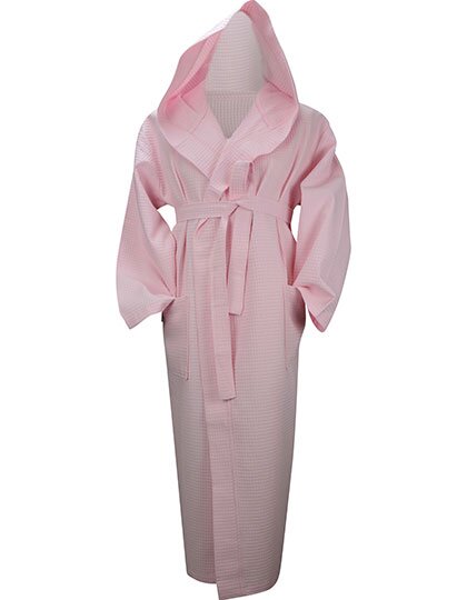 AR028 Robezz® Waffle Bathrobe With Hood