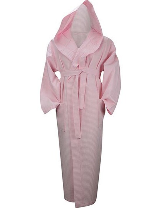 AR028 Robezz® Waffle Bathrobe With Hood