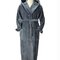 AR029 DeLuxe Velour Bathrobe With Hood