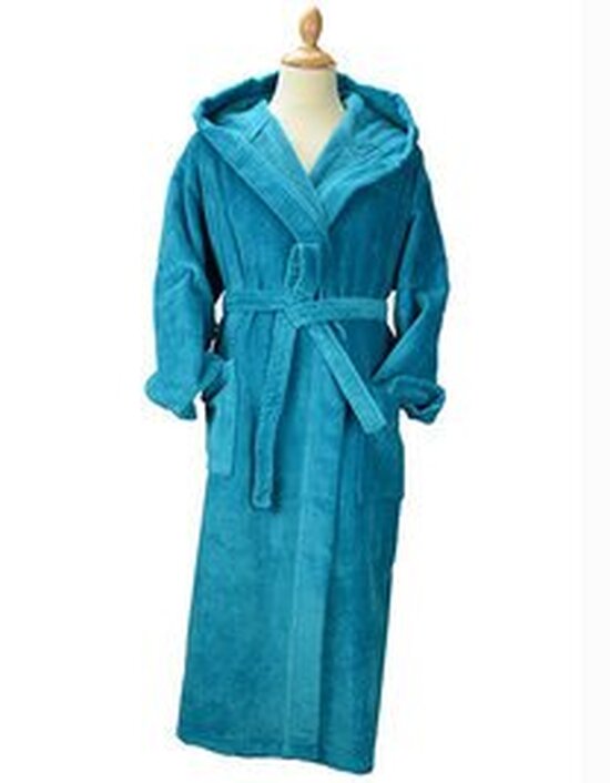 AR029 DeLuxe Velour Bathrobe With Hood
