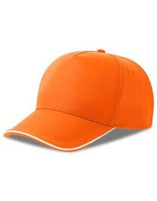 AT129 Atlantis Headwear Recy Five Piping Cap