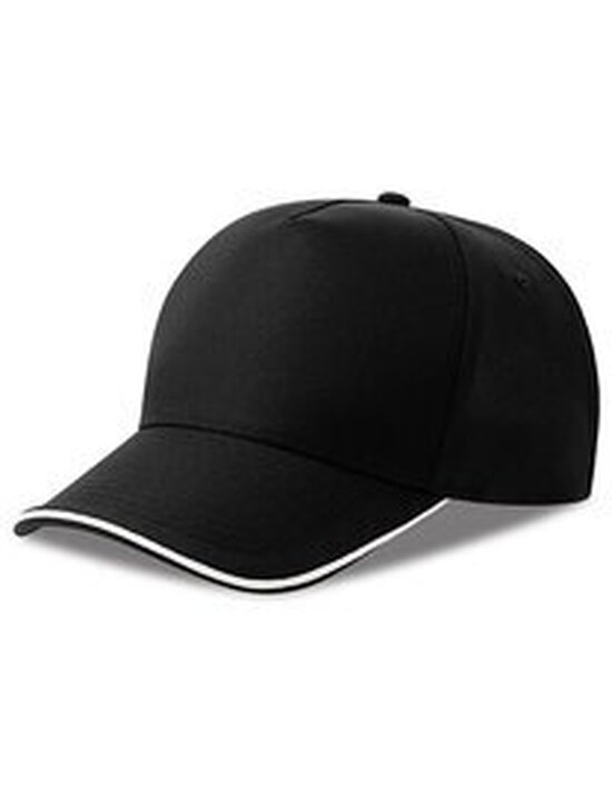 AT129 Atlantis Headwear Recy Five Piping Cap