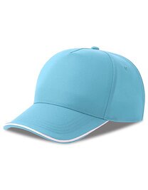 AT129 Atlantis Headwear Recy Five Piping Cap