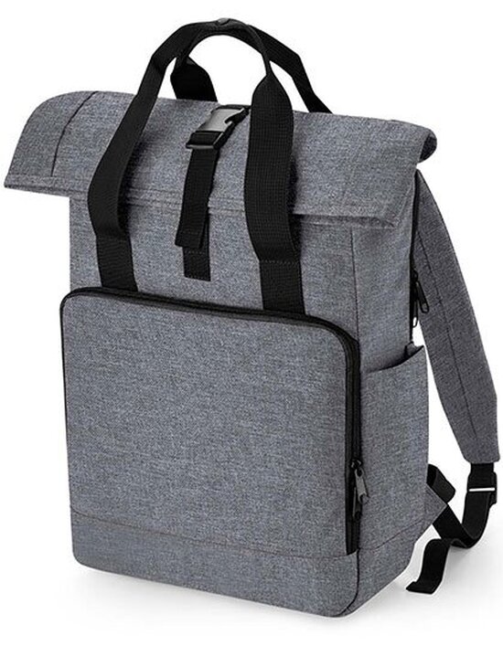 BG118L Recycled Twin Handle Roll-Top Laptop Backpack