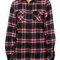 Women`s Woven Plaid Flannel Shirt