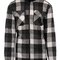 BU8620 Men´s Flannel Jacket With Sherpa Hoodie