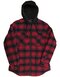 BU8620 Men´s Flannel Jacket With Sherpa Hoodie