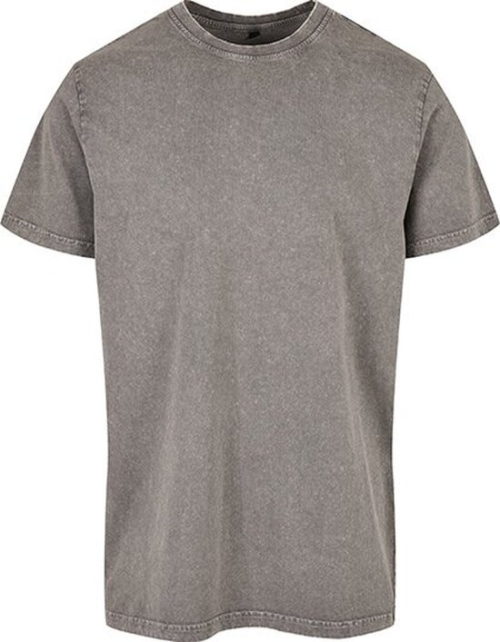 BY190 Acid Washed Round Neck Tee