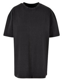 BY270 Build Your Brand Ladies Oversized Acid Wash Tee