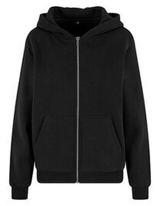 Build Your Brand Ladies Fluffy Zip Hoody