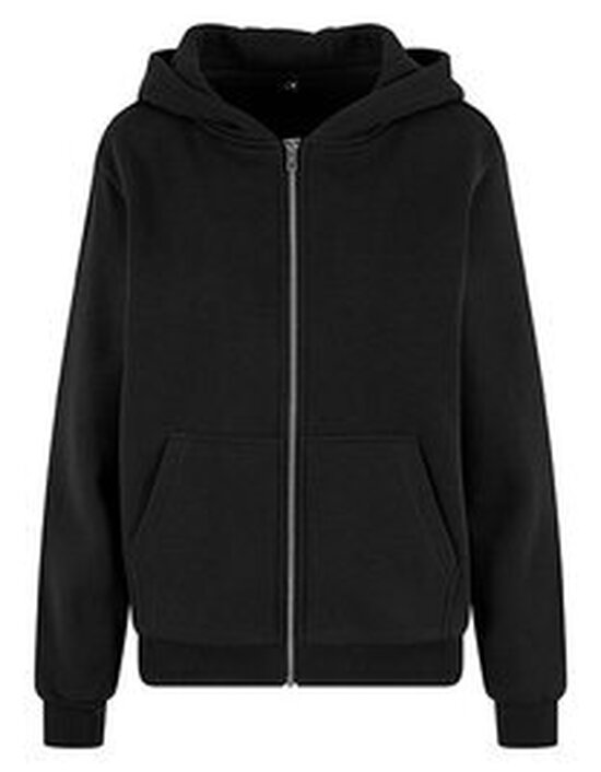 Build Your Brand Ladies Fluffy Zip Hoody
