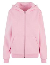 Build Your Brand Ladies Fluffy Zip Hoody