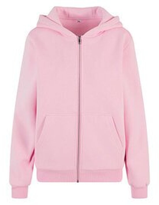 Build Your Brand Ladies Fluffy Zip Hoody