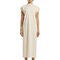 Ladies Long Extended Shoulder Dress