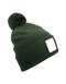 CB338R Beechfield Appliqué Patch Pom Beanie