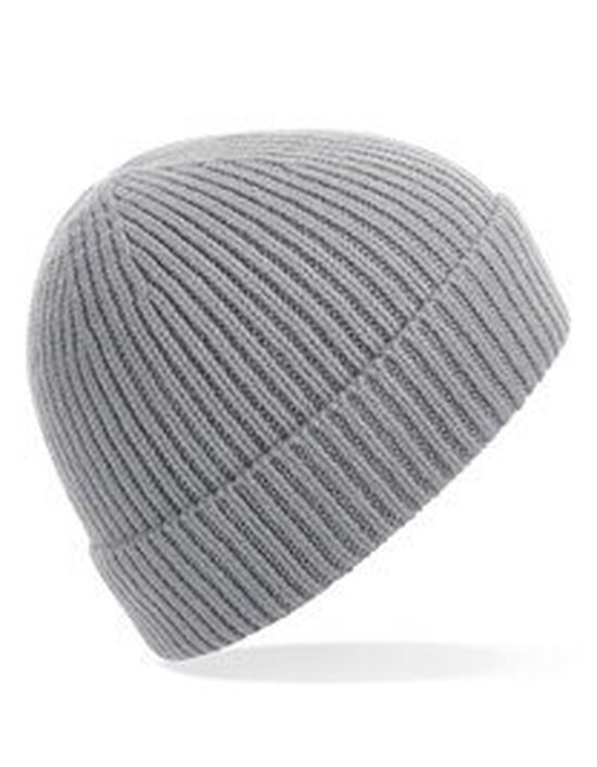 Engineered Knit Ribbed Beanie