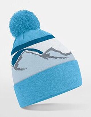 CB395R Beechfield Mountain Peaks Pom Pom Beanie