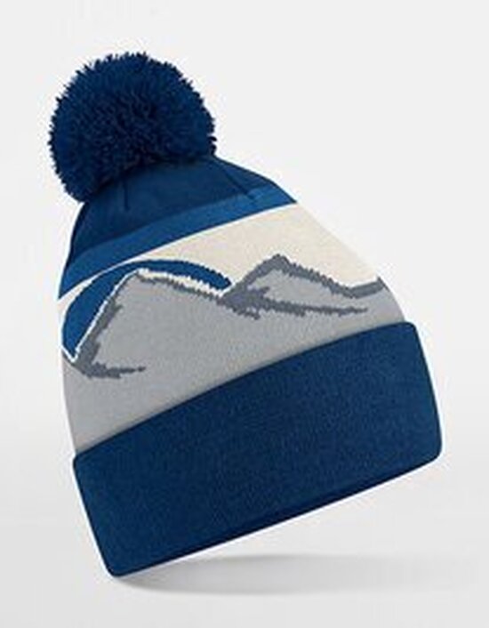 CB395R Beechfield Mountain Peaks Pom Pom Beanie