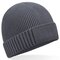 CB438N Beechfield Organic Cotton Engineered Patch Beanie