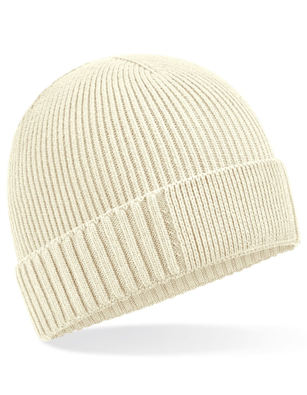 CB438N Beechfield Organic Cotton Engineered Patch Beanie