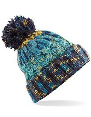 Corkscrew Pom Pom Beanie