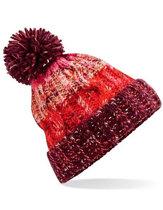 Corkscrew Pom Pom Beanie