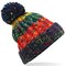 Corkscrew Pom Pom Beanie