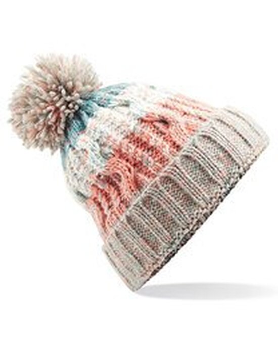 Corkscrew Pom Pom Beanie
