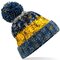 Corkscrew Pom Pom Beanie