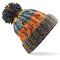 Corkscrew Pom Pom Beanie