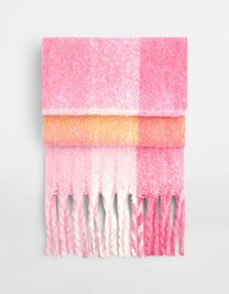 CB494R Beechfield Fluffy Check Scarf