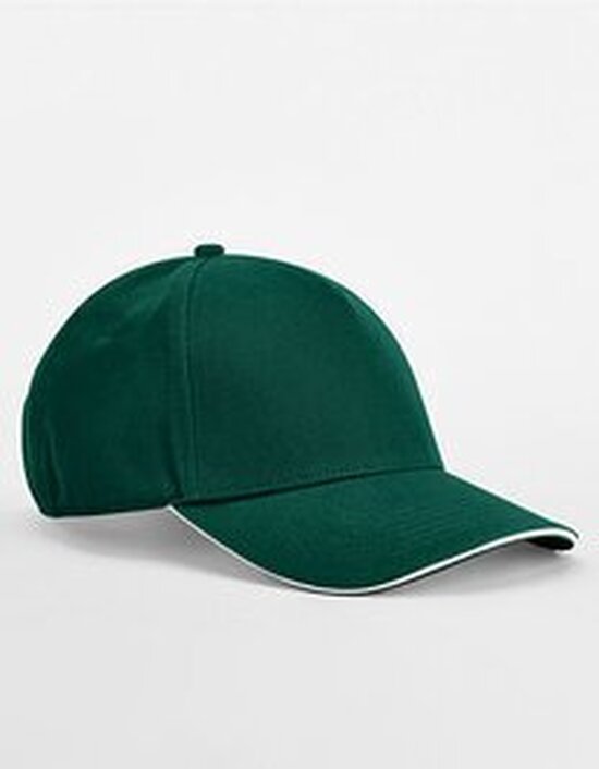 CB825C Beechfield EarthAware® Classic Organic Cotton 5 Panel Cap - Sandwich Peak