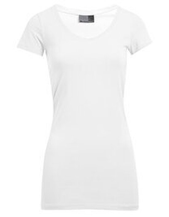 Women`s Slim Fit V-Neck-T Long