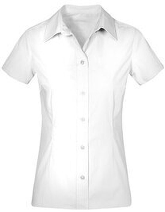 Women`s Poplin Shirt Short Sleeve