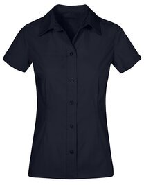 Women`s Poplin Shirt Short Sleeve