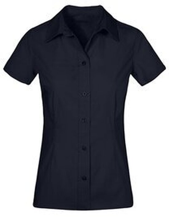 Women`s Poplin Shirt Short Sleeve