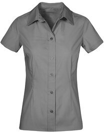 Women`s Poplin Shirt Short Sleeve