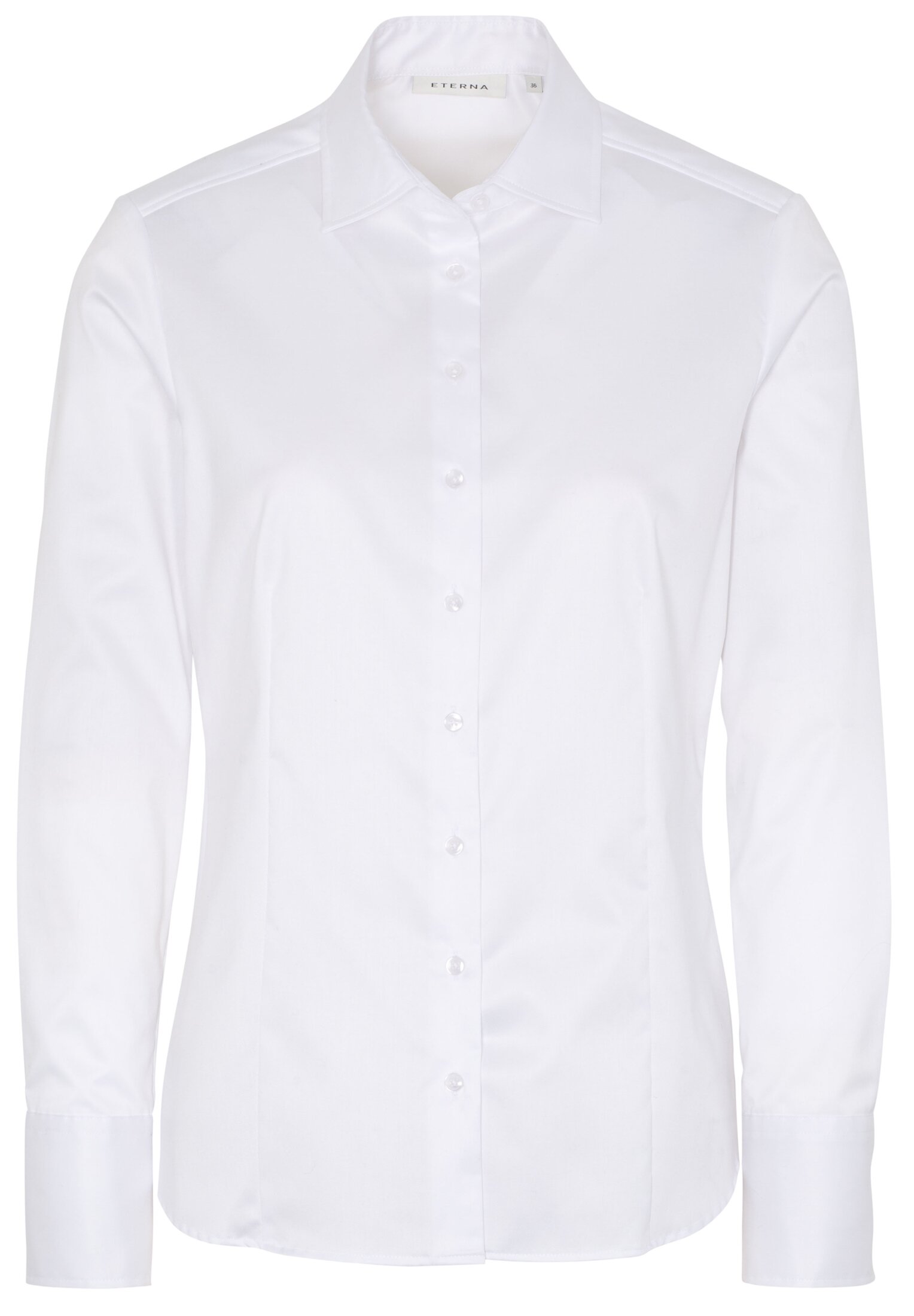 Eterna Bluse Cover Shirt Twill - Tailliert - Ohne Brusttasche