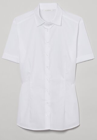 Eterna Bluse Popeline - Tailliert - Ohne Brusttasche