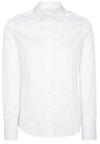 Eterna Bluse Satin Shirt - Tailliert - Ohne Brusttasche