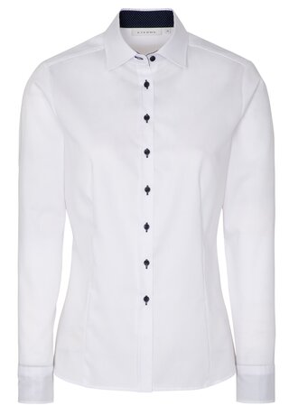Eterna Bluse Oxford Pinpoint - Tailliert - Ohne Brusttasche