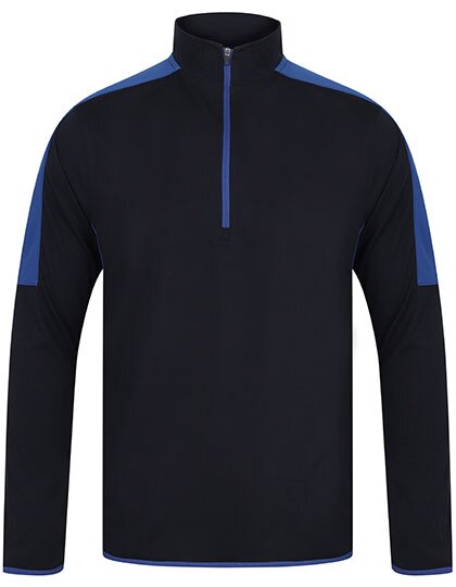 Adults` 1/4 Zip Midlayer with Contrast Panelling
