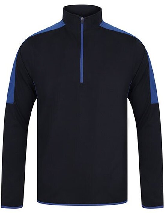 Adults` 1/4 Zip Midlayer with Contrast Panelling