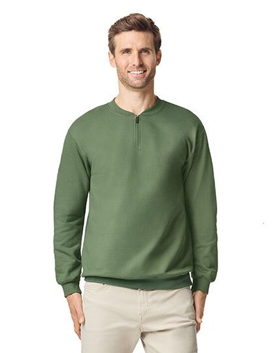 Softstyle® Midweight Adult Fleece 1/4 Zip Sweatshirt